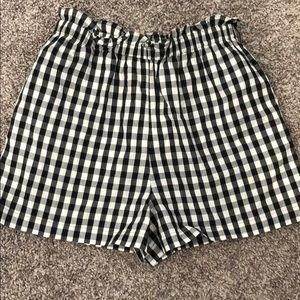 Joie Small High elastic waisted shorts. NWT. B&W.